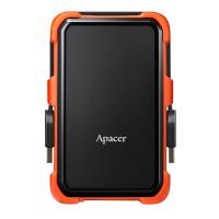 Apacer AC630 Siyah-Turuncu 1 TB Askeri Sınıf Darbeye Dayanıklı 2.5\" USB 3.1 Taşınabilir Harddisk (AP1TBAC630T-1)