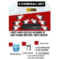 EZCOOL EZ-8508AX-SET 2MP x 8 KAMERA - 8 KANAL 5MP DVR